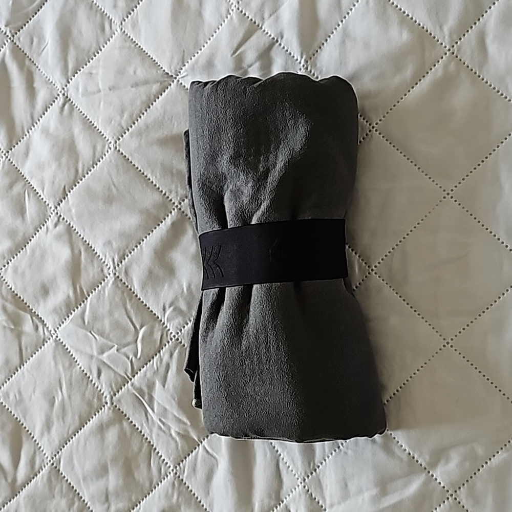 Yoga Mat Towel Anti Skid Dark Gray
